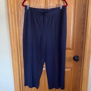 J. Jill Navy Straight-Leg wearever Pants